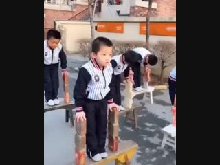 Young shaolin training