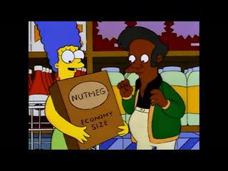 Apu works off the debt / апу отрабатывает долг (the simpsons / симпсоны)