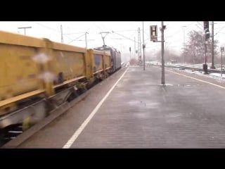 Kornwestheim pbf [bei schnee] s bahn stuttgart mit et 423 + et 430 br 146 + dosto abraumzug