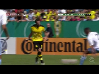 Chemnitzer fc vs borussia dortmund, dfp pokal, 09 aug 2015