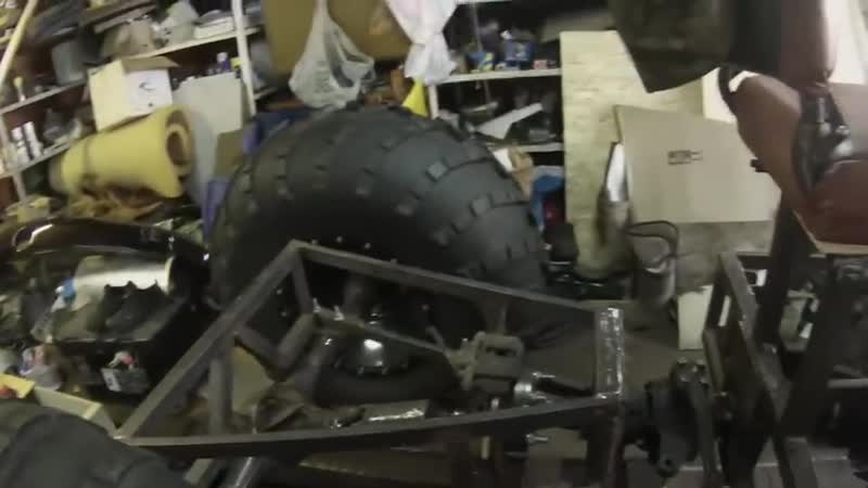 Самодельный вездеход переломка на шинах низкого давления свободная жизнь