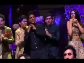 Stars, guests and family perform a surprise flash mob dance to celebrate akash ambani and shloka mehta's engagement