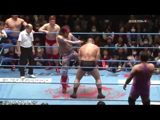 Manabu nakanishi, jun akiyama, yutaka yoshie & osamu nishimura vs yoshitatsu, ryouji sai, tajiri & dan tamura