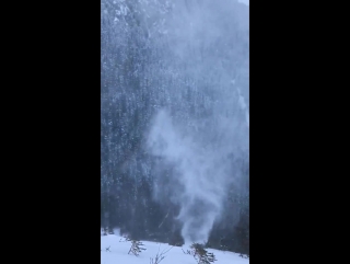 Spectacular snow devil at tatrzański park narodowy, poland 11 12 2017