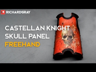 Richard grey castellan knight skull panel freehand