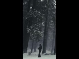 Stormy in the woods today #fyp #forestnymph #forestfairy #witchtok #snowy #snowdays #cinematic