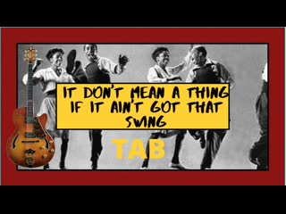 It don't mean a thing if it ain't got that swing natalia kiselyova (solo jazz guitar)