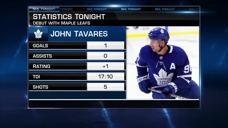 Nhl tonight tavares' leafs debut oct 3, 2018