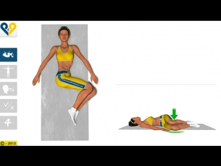 Lumbar stretch with knees rotation