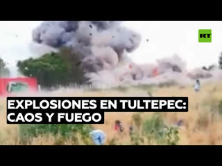 Se registra una fuerte explosión de polvorín en el estado de méxico