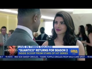 Priyanka chopra & blair underwood talk about new season of quantico