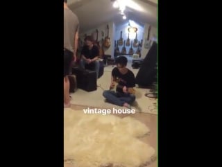 Wonyoung story with kunku taehyun in a vintage house full of guitars
