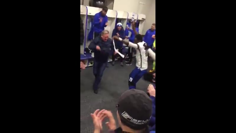 Вячеслав грозный отметил попадание "иртыша" в еврокубки лезгинкой в раздевалке команды