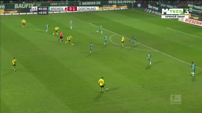 Вердер 12 боруссия д 21 01 2017 (обзор матча)