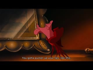 You gotta pucker up your lips, like this