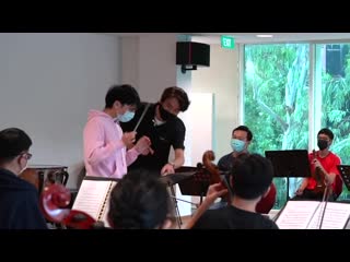 [rus sub] мы на день стали дирижерами | we became youth orchestra conductors for a day twosetviolin