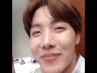 Hoseok's giggle and the lil kiss on loop