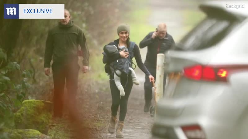 Duchess of sussex took son archie for a walk in the woods in vancouver, canada