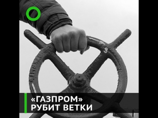 "газпром" рубит ветки