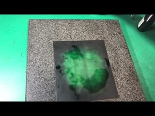 Maju t works gradient dyeing green