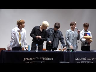 [fancam] [171007] b1a4 @ soundwave fansign