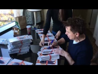 The scene of us signing #torchwood comics this morning #mannequinchallenge jb carole e barrowman