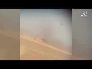 E syria isis released a video showing 2 atgm strikes, taking out a tank bulldozer in e h