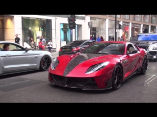 Big crowds react to mansory stallone ferrari 812 superfast in london!