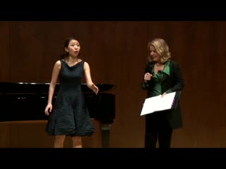 Renee fleming master class, february 13, 2014 pureum jo and daniel fung