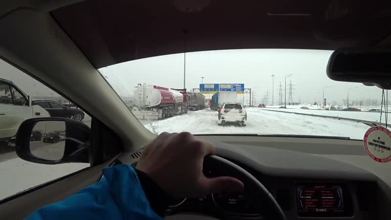 [большегруз 40rus] забираем daf,сильный снегопад((такого ещё не было,спасаем людей кто застрял