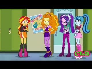 Sunset shimmer gives the dazzlings a tour rus dub by lex