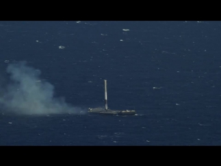 Crs 8 | first stage landing on droneship in reverse