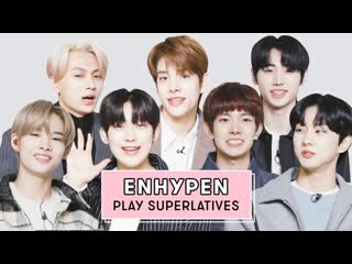 Enhypen reveals who's the best dancer who takes the most selfies and more | superlatives | seventeen