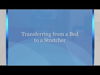 B 404 transferring from bed to stretcher