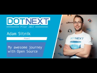 Adam sitnik my awesome journey with open source