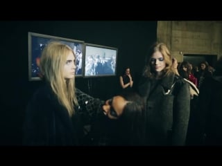 Harlem shake supermodels cara, rosie and jourdan backstage at topshop unique aw13