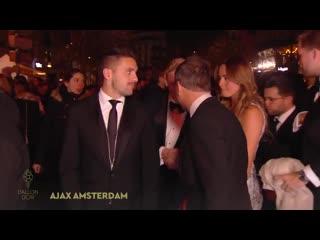 @afcajaxs delegation w @donny beek6 and dusan tadic on the red carpet