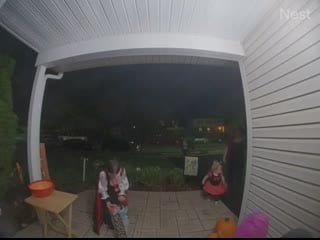 Little boy noticed someone took all the halloween candy, then fills empty bowl with his own candy