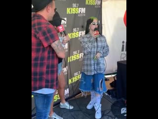 Billie doing press at @aclfestival in austin