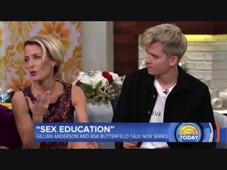 Gillian anderson and asa butterfield on today show for sex education 24/12/18