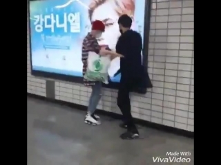 [fancam] 170531 ong seong woo & kang daniel @ subway