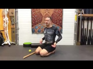 Travis' thoracic extension drill