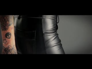 Pantalon vinyle noir handmade