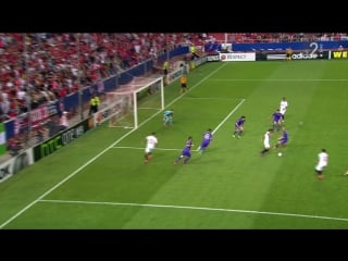 Sevilla fiorentina 3 0, aleix vidal (1 0, 17'), 07 05 2015 hd