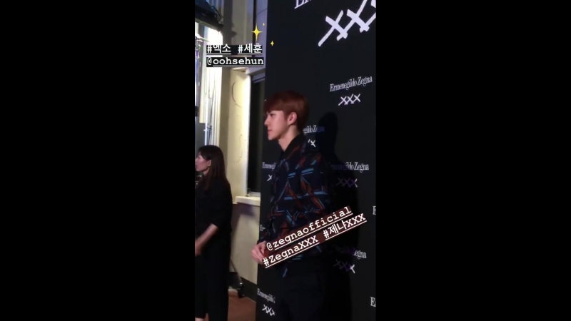 [video] 180920 sehun @ ermenegildo zegna xxx launching event