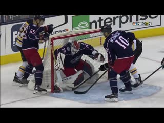 Bruins score after puck takes freaky bounce off net and behind sergei bobrovsky