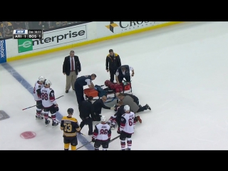 Burmistrov stretchered off ice after devastating miller hit