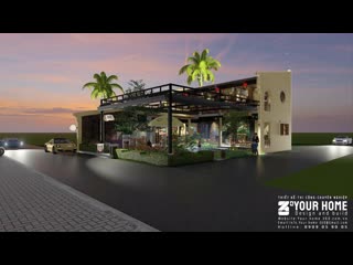 Thiết kế quán cafe sân vườn tại hà tĩnh lũa cafe 217m2