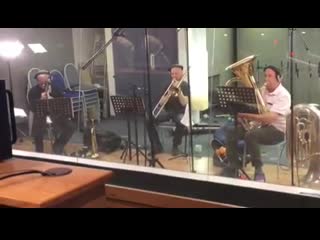 Magical day recording brass for my new ep #air edel