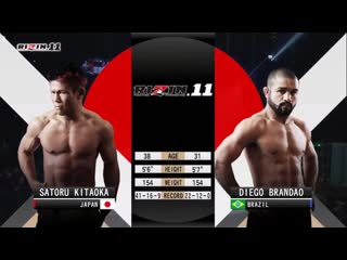 Satoru kitaoka vs diego brandão [ rizin ff 11]